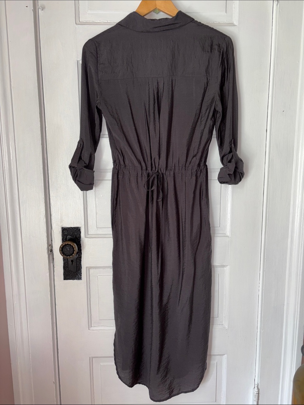 ANTHROPOLOGIE MAEVE LONG SLEEVE BUTTON DOWN SHIRT DRESS - Picture 5 of 7